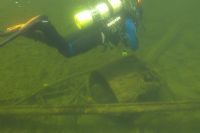 En septembre, Action lac Magog organise une activité de nettoyage du fond de la rivière Magog
